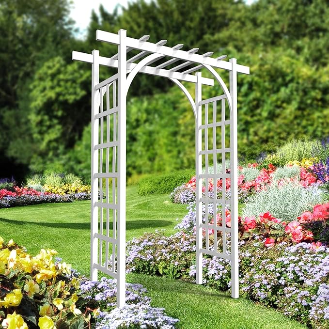 VINGLI Garden Arbor, PVC Wedding Arch by VINGLI