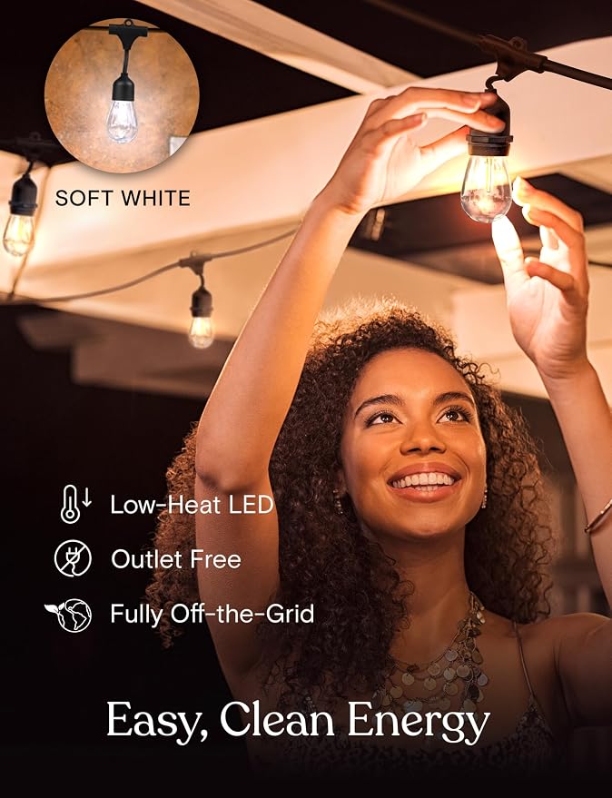 Brightech Ambience Pro – Solar Power Remote Control Outdoor String Lights - Image 5
