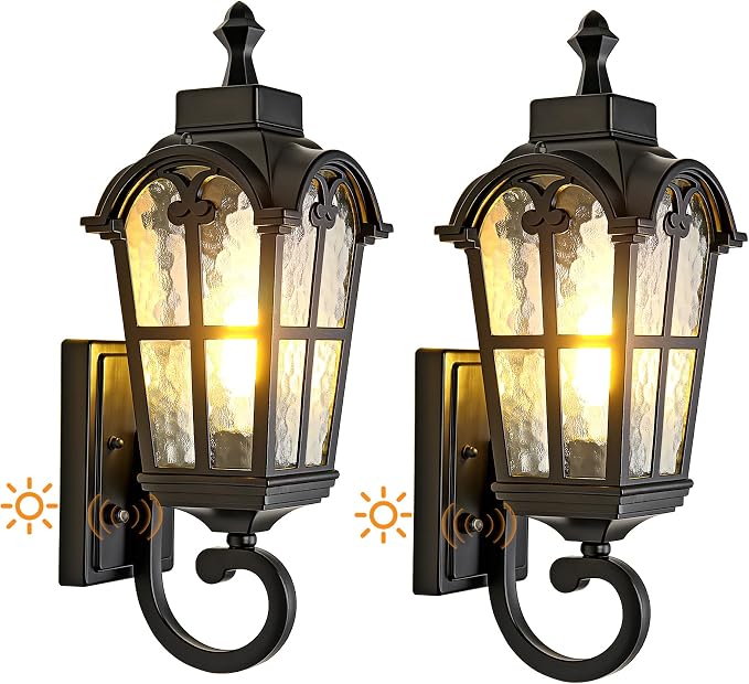 Dawn to Dusk Sensor Outdoor Wall Light Fixtures Waterproof Porch Lights by Kainozoic