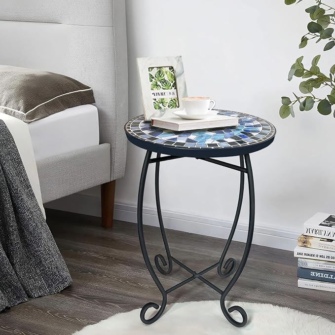 LIFFY Outdoor Side Table, Indoor Small Decorative Plant Stand & End Table - Image 2