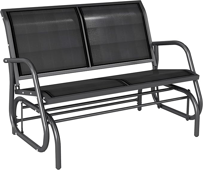 Outsunny 2-Person Outdoor Glider Bench, Patio Double Swing Rocking Chair by Outsunny