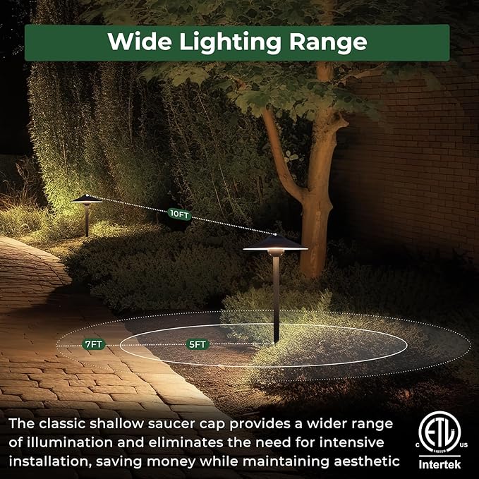 Gardencoin Low Voltage Pathway Lights，12V Outdoor LED Landscape Path Lights - Image 3