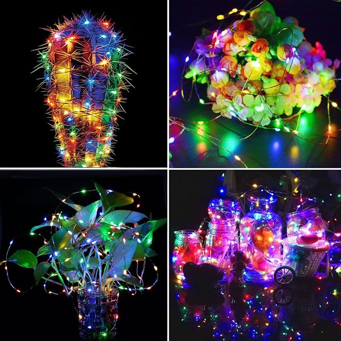 66Ft 200LED Christmas Fairy Lights Plug in, Waterproof String Lights Outdoor & - Image 5