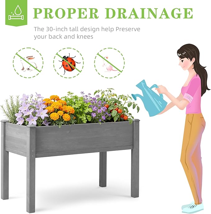 SoliWood Set of 2 Raised Garden Bed - Image 4