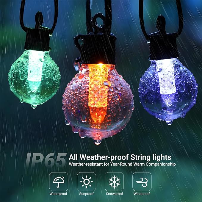 10FT Color Changing String Lights Outdoor- LED Patio Lights - Image 4