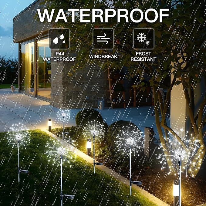 suddus Solar Garden Lights Outdoor Waterproof Decorative, Solar Fairy Lights - Image 6