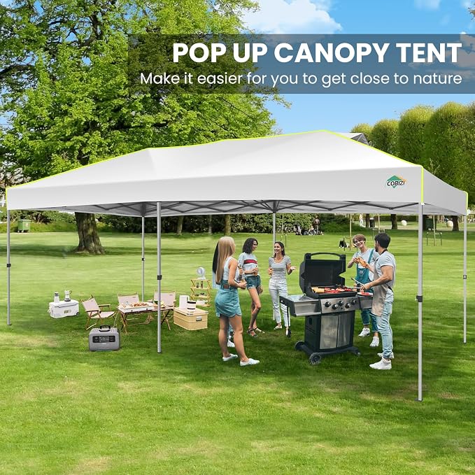 COBIZI 10x20 Pop Up Canopy Tent, Outdoor Party Tent - Image 3