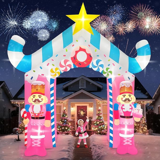 12FT Christmas Inflatable Archway by Kalolary
