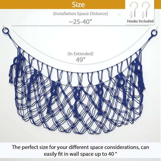 Stuffed Animal Net or Hammock Wall Macrame Toy Display Plush Toy Holder Ceiling - Image 4