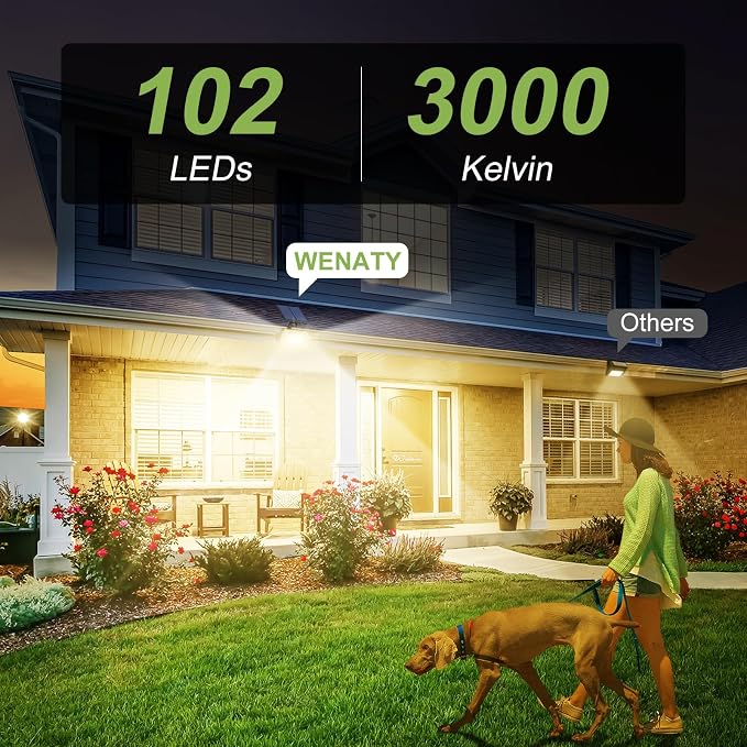 102 LED Solar Spot Lights Outdoor Waterproof IP65, Adjustable Landscape - Image 8