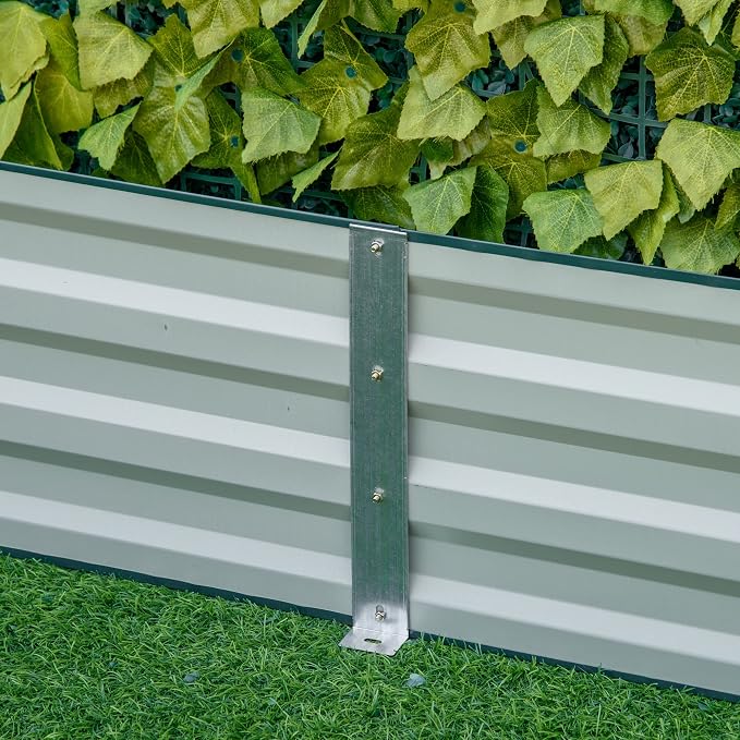 Outsunny Galvanized Raised Garden Bed, - Image 9
