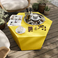 UPHA Outdoor Hexagon Coffee Table, Small Modern Minimalist Accent Tables by UPHA