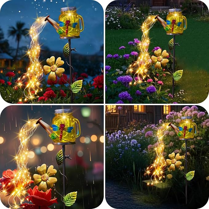 Solar Watering Can Light, Yard Outdoor Decor Lights, IP65 Waterproof, Hanging - Image 5