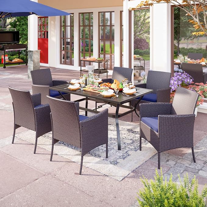 PHI VILLA 7 Piece Outdoor Dining Set - Image 8
