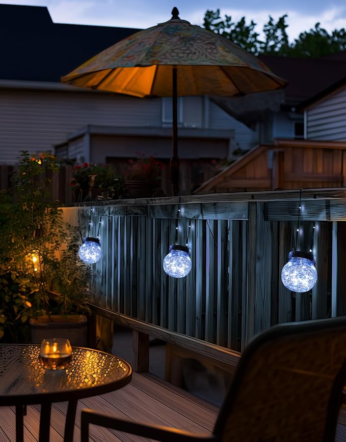 PARTPHONER Solar Lights Outdoor Waterproof 12-Pack, Solar Powered Hanging - Image 9