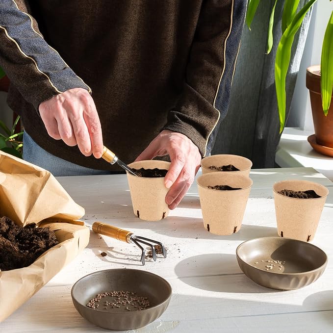 100PCS Peat Pots, 3.15Inch Seed Starting Pots - Image 2