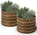 Kesfitt Round Metal Raised Garden Bed, 18-Inch Deep Galvanized Steel Garden Bed by Kesfitt