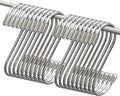 Myfolrena 20 Pack S Hooks for Hanging, 3.4 Inch Metal S Shaped Hook Heavy Duty by Myfolrena