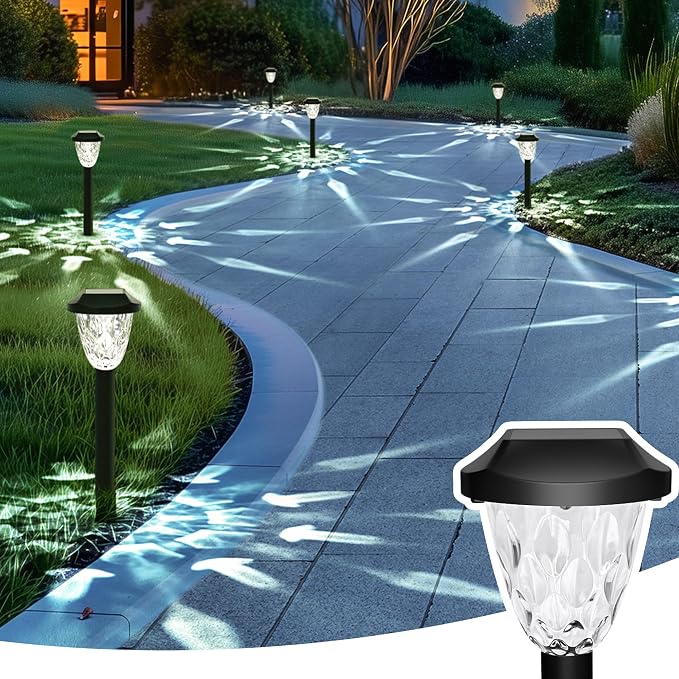GIGALUMI 16 Pack Solar Outdoor Lights, Bright Solar Pathway Lights - Image 2