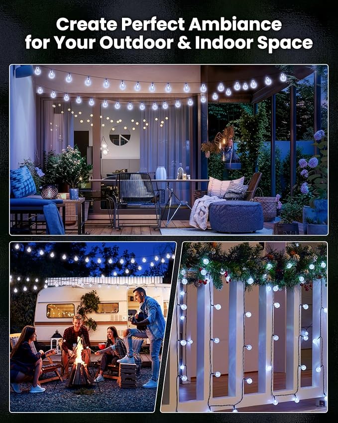 Brightown 2-Pack 120 LED 72 FT Solar String Lights Outdoor, Waterproof Solar - Image 5