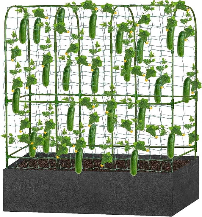 GENMOUS Garden Trellis for Climbing Plants, Cucumber Trellis by GenMousCo