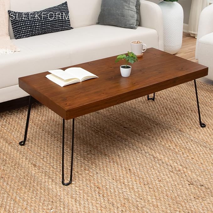 Sleekform Folding Wooden Coffee Table - Image 7