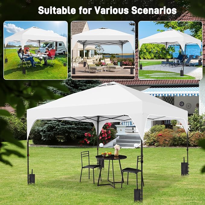 8x8 FT Canopy Tent, 1-Button Push Pop Up Canopy - Image 5