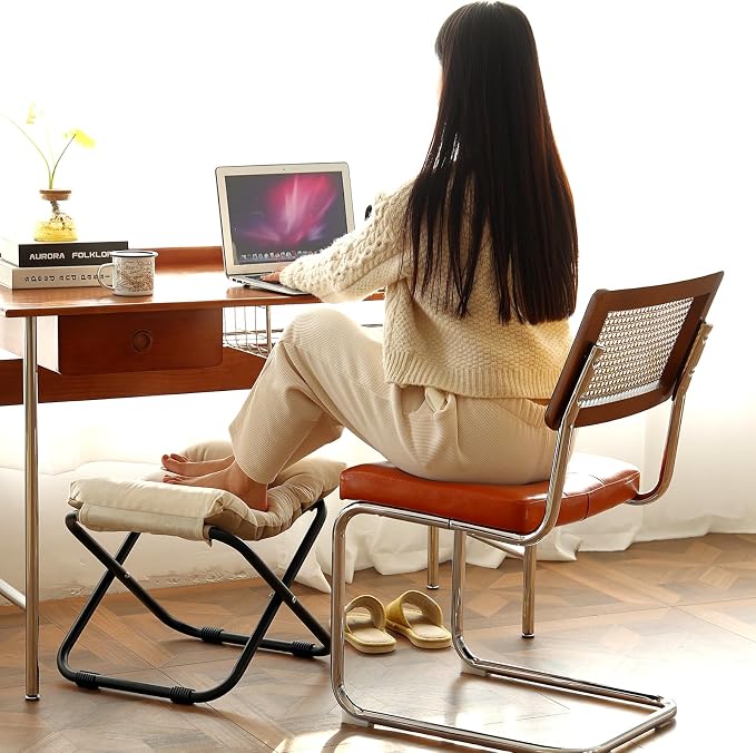 LITA Folding Upholstered Footrest Stool - Image 2