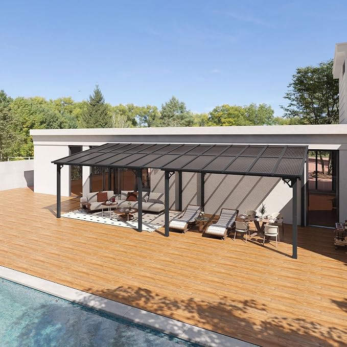 Aoxun 26' x 10' Pergola for Patio, Gazebo - Image 9