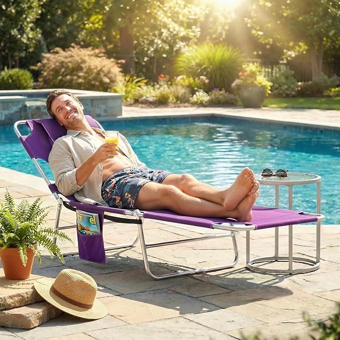 Outsunny Chaise Lounge Chair Outdoor - Image 8