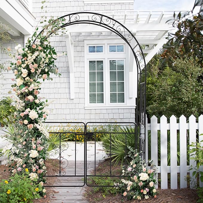 VINGLI Garden Arbor Arch, Wedding Arch Archway - Image 5