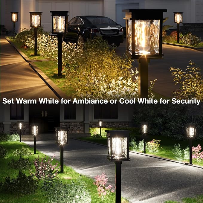 XMCOSY+ Solar Pathway Lights, 50 LM Bright Solar Lights, Garden Outdoor - Image 7