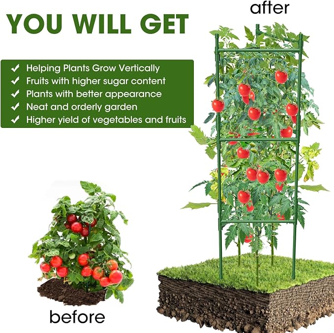 6 Pack Tomato Cage, Tomato Cage - Image 5