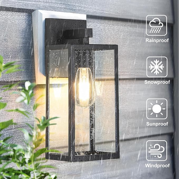 MAXvolador Outdoor Wall Lantern, Extra Large Exterior Waterproof Wall Sconce - Image 3