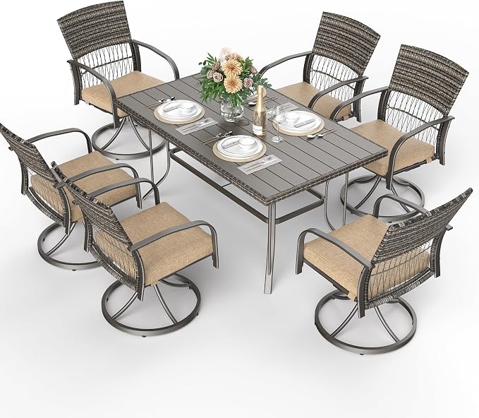 Pamapic 7-Piece Outdoor Dining Set by Pamapic