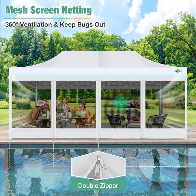 COBIZI 10x20 Canopy Tent, Heavy Duty Pop up Canopy - Image 6