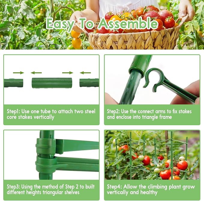 Riare 2 Pack 5.2 FT Tomato Cages - Image 4