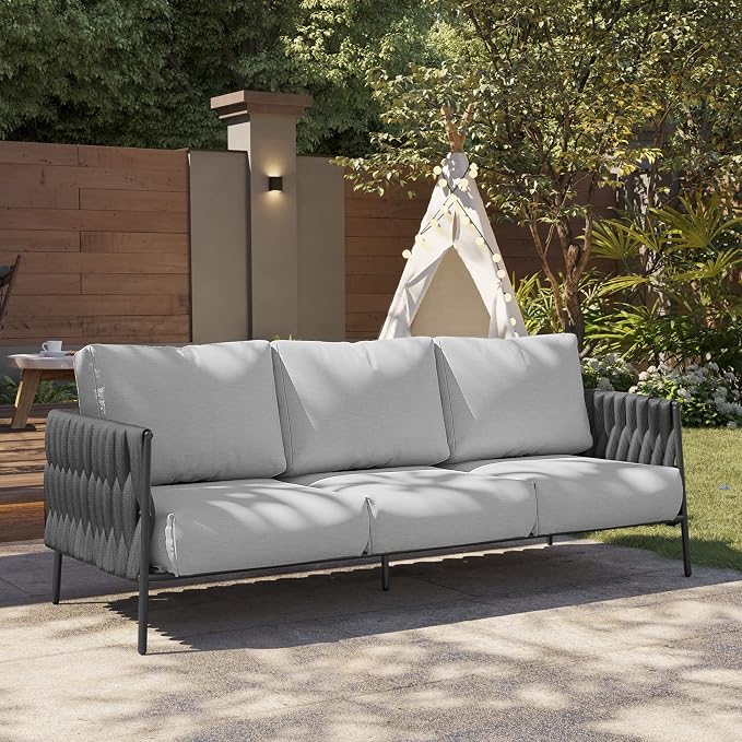 EAST OAK Life Chatter Outdoor Sofa, Outdoor Furniture 3 Seats by EASTOAK