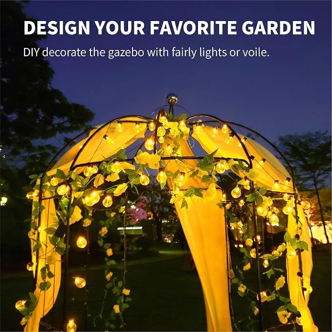 Garden Arches Arbors Birdcage Shape, Metal Pergola Pavilion Gazebo Enduring - Image 7
