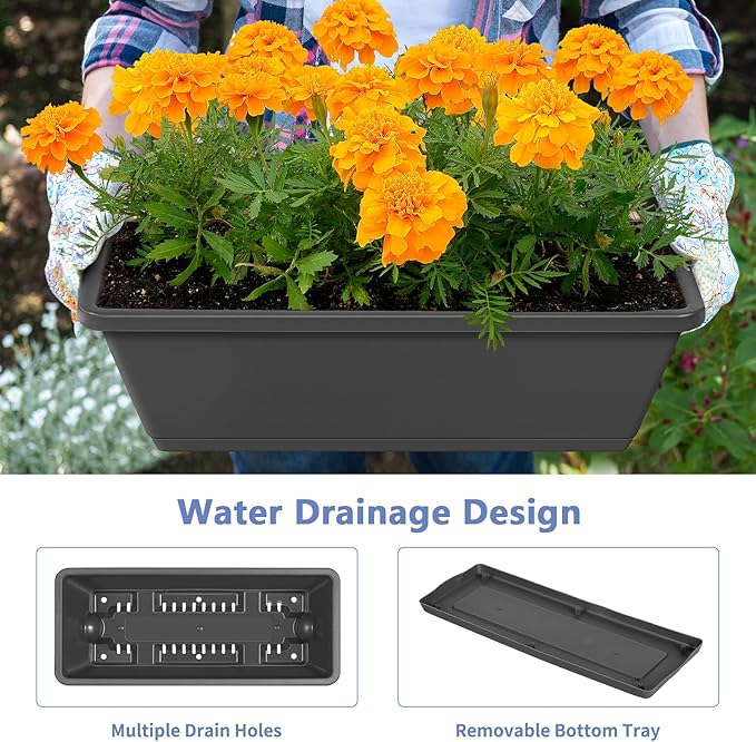 Raised Garden Beds with 6 Garden Planter Boxes Indoor Outdoor Vertical Raised - Image 4