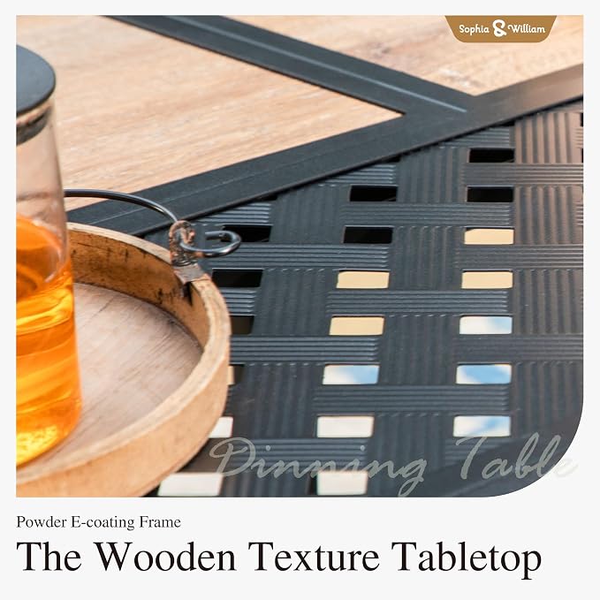 Sophia & William Rectangular Outdoor Dining Table - Image 4
