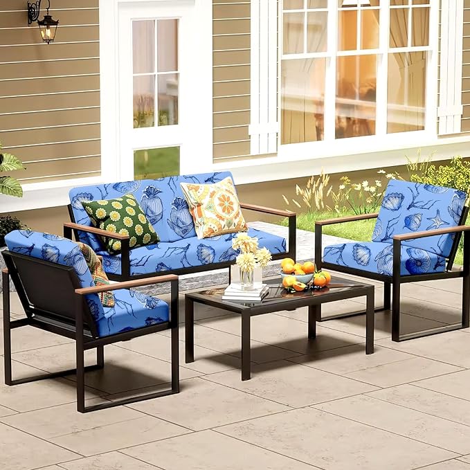 8Pcs Patio Cushion Covers, Outdoor Cushions Covers, Stretch Cushion Covers - Image 6