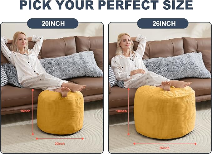 Pouf Ottoman Foot Stools Ottoman - Image 2