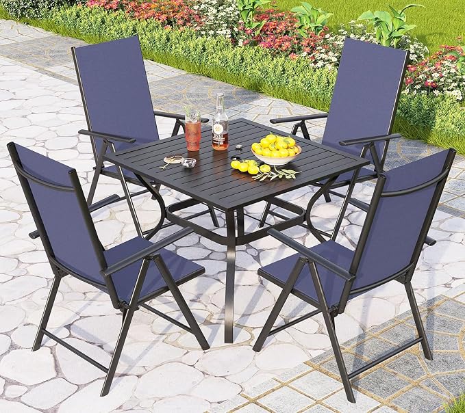 PHI VILLA Outdoor Dining Set for 4 by PHIVILLAThepioneerofcomfortablehouseholdsupplies