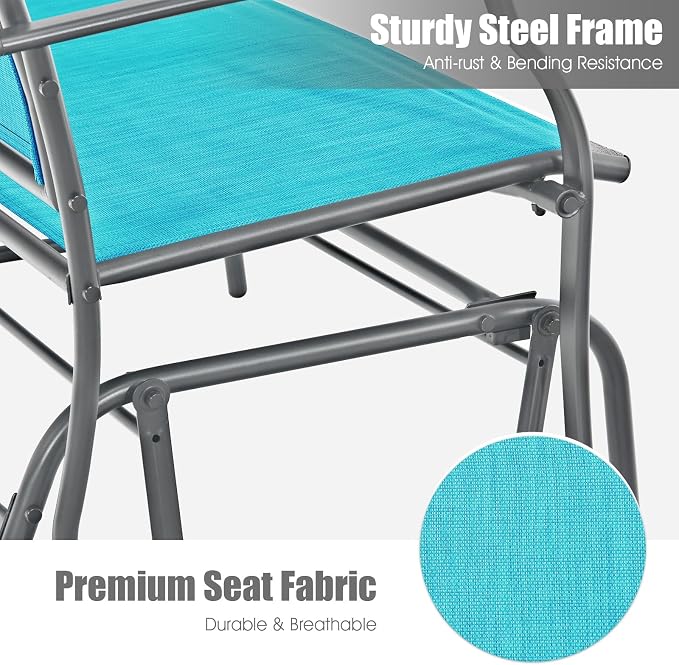 Giantex Outdoor Glider Bench, Patio Glider Bench - Image 5