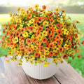 Artificial Flowers Faux Plants Outdoor Fake Flowers Spring Decor, 12 Bundles by ZFProcessArtificialFlowers