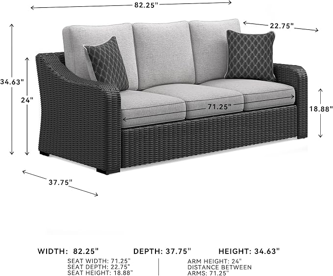 Signature Design by Ashley Beachcroft Casual Nuvella Weather Resistant Fabric - Image 3