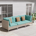Grand patio 3-Piece Wicker Patio Furniture Set, Boho Outdoor Conversation Set by GrandPatio