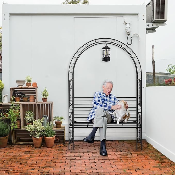 Outvita 7FT Garden Arch Arbor - Image 6