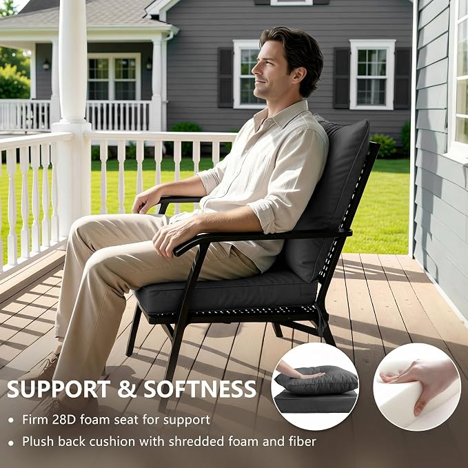 22x22 Inch Patio Chair Cushion - Image 4